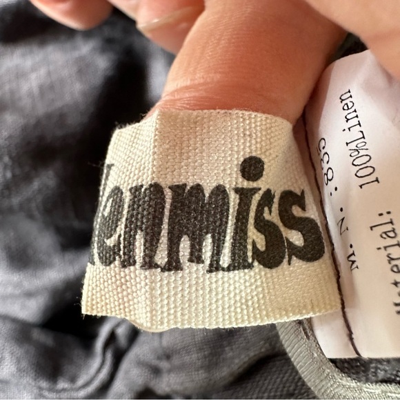 New Mordenmiss 100% Linen Gray Pants Sz M - Picture 6 of 11